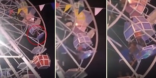Dönme Dolabın Ters Dönen Kabinlerinde Yaşam Mücadelesi Veren İnsanların Korku Dolu Anları