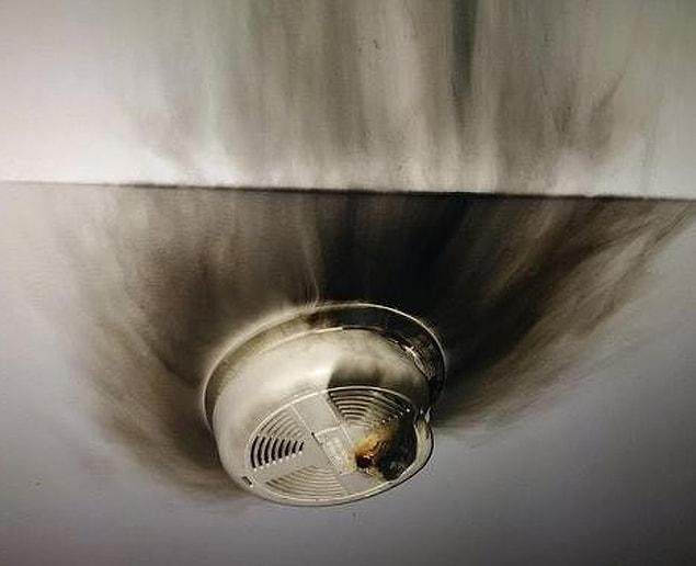 4. “My smoke detector caught on fire.”