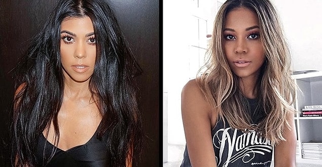 18. Kourtney Kardashian and Amerie