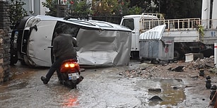 Araçlar Denize Sürüklendi, Ev ve İş Yerlerini Su Bastı: 12 Fotoğraf ile Bodrum'da Yaşanan Sel Felaketi