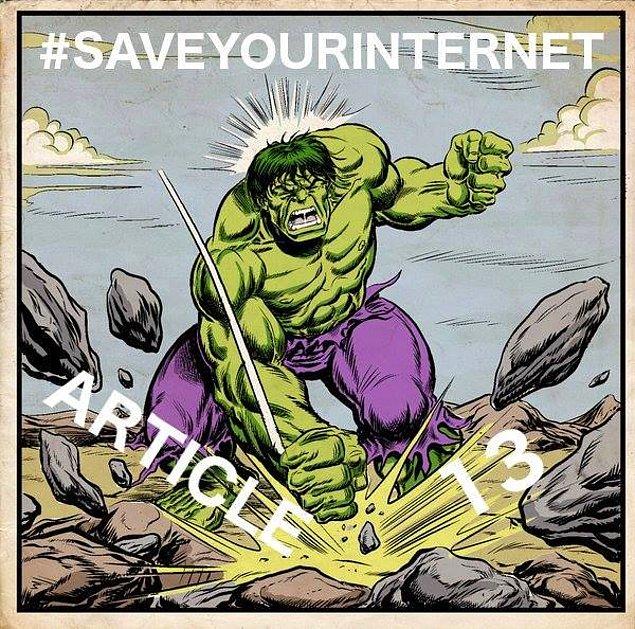 #SaveYourInternet yani #İnternetiniKurtar kampanyasını başlatan YouTube, insanları bu hashtag ile tweet atmaya davet ediyor.