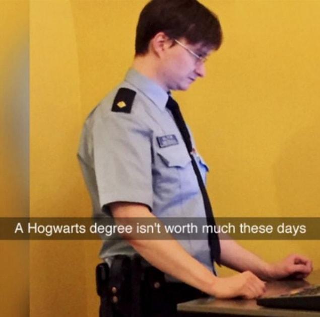 25. The importance of a Hogwarts degree: