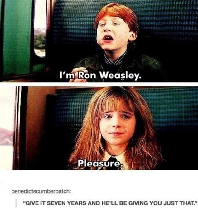 29. Wait seven years Hermione.