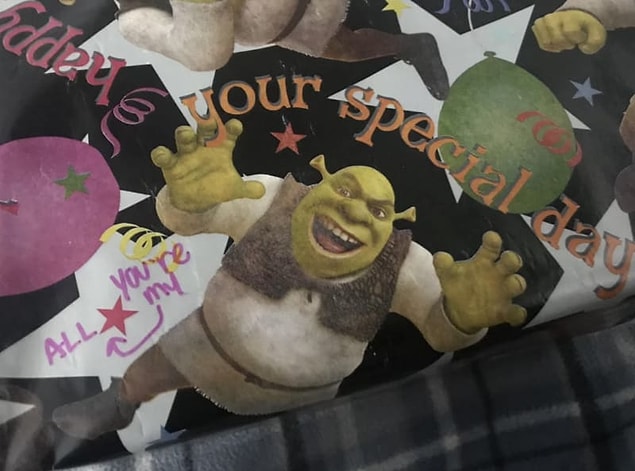 3. And this one picked the best wrap for a present: