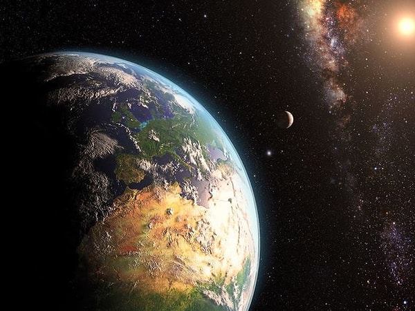 1. Большинство света Земля получает от...