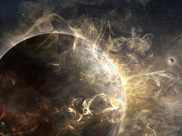 9. Газовая оболочка, окружающая планету Земля, называется...