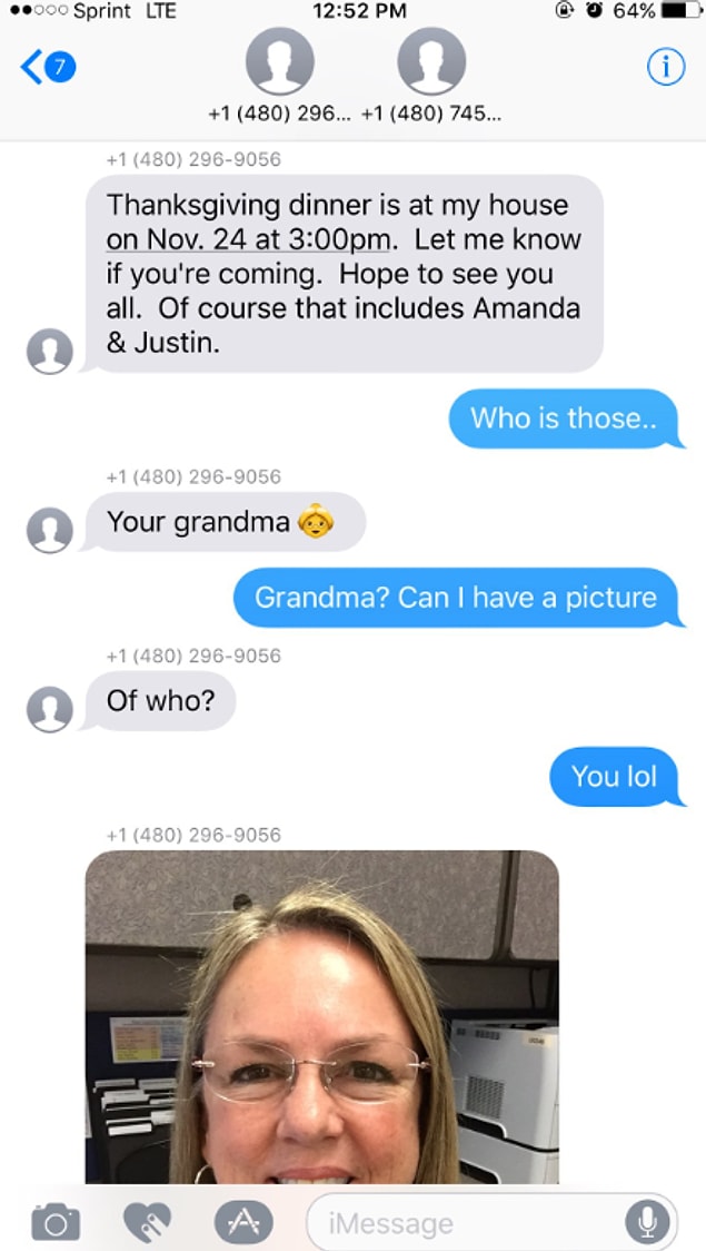In 2016, Wanda Dench accidentally sent a Thanksgiving dinner invitation to Jamal Hinton.