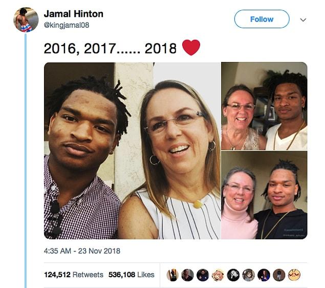 Since then Jamal has joined Wanda and her family for Thanksgiving as her 'honorary grandson'.