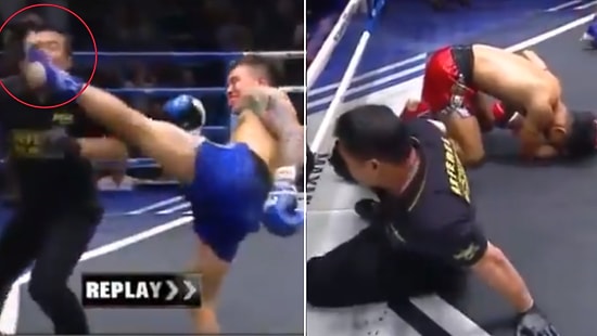 Rakibiyle Aynı Anda Hakemi De Nakavt Eden Muay Thai Dövüşçüsü