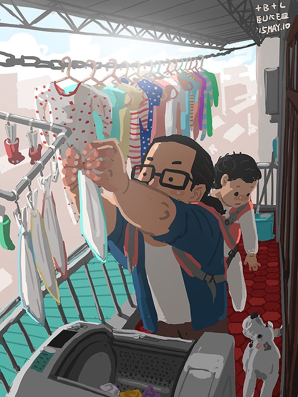 4. "Эту серию работ я начал после рождения своего ребёнка в 2014 году".