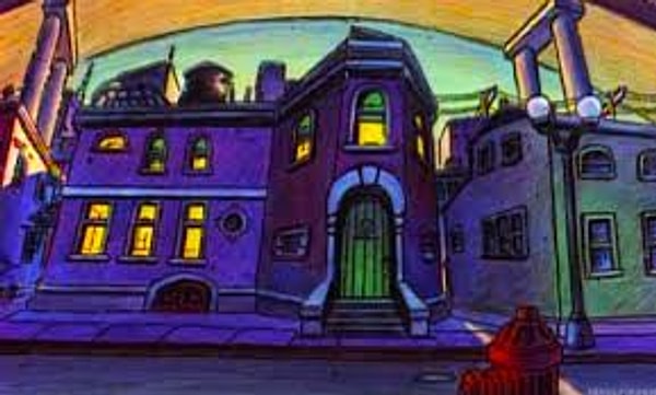 8. А этот дом, конечно же, из мультика с названием...