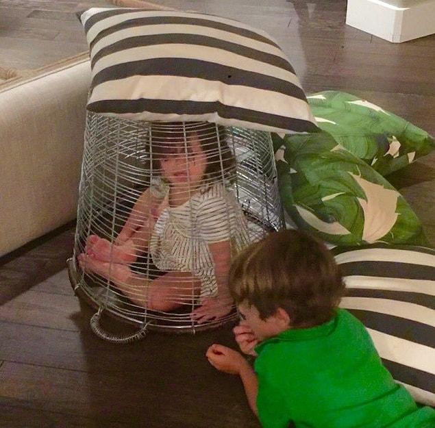 14. “Why is your sister in a cage?”