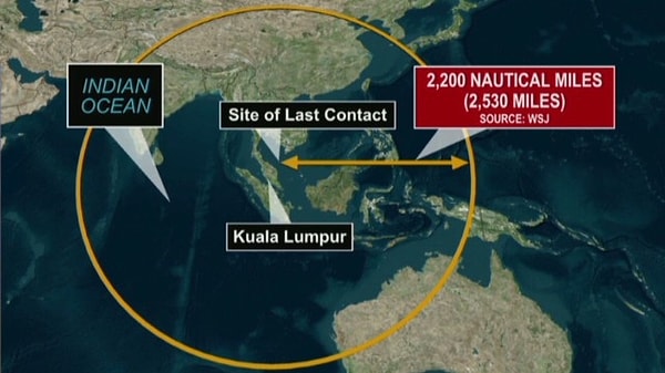 1. Рейс 370 Malaysia Airlines