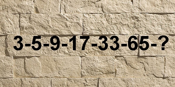 5. В этой серии чисел какая цифра должна стоять на месте знака вопроса?