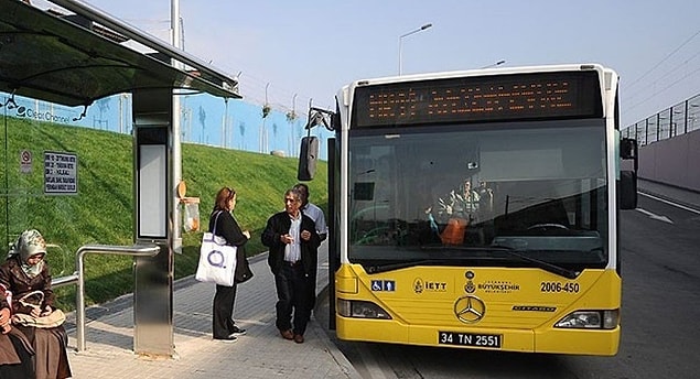 7. Otobüs duraklarına ''cep'' yapmak gerekir