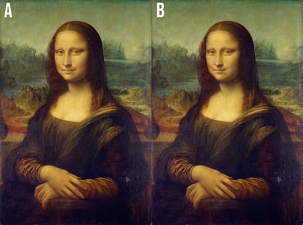 1. Вы видели этот шедевр множество раз. На какой из картинок Мона-Лиза была изменена в фотошопе?