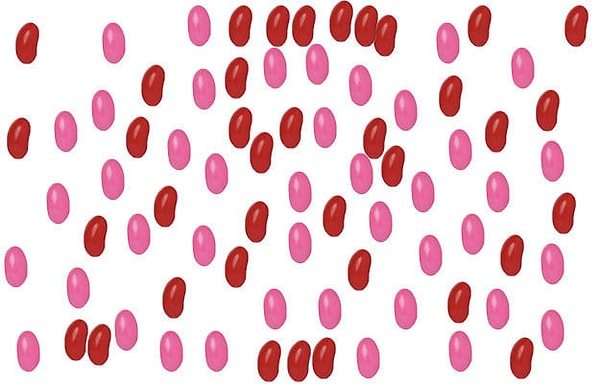 4. Леденцов какого цвета больше на фото? (не считайте)