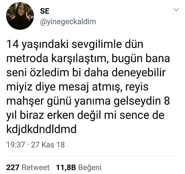 11. Unutmamış en azından.