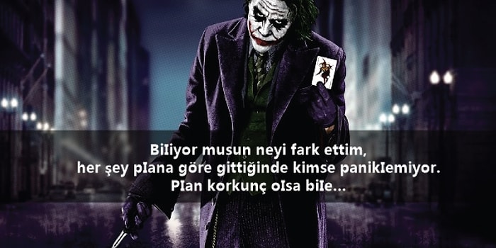 Joker Sözleri: En Etkileyici, Havalı 20 Joker Sözü