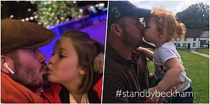 Kızının Dudağından Öptüğü Fotoğrafı Paylaşarak Tartışma Yaratan David Beckham'a Ailelerden Destek Geldi!