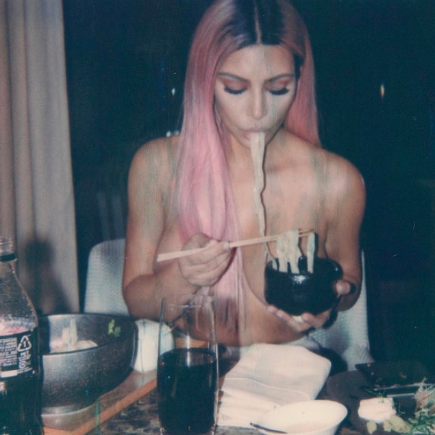 15. Eating a bowl of hot ramen naked...