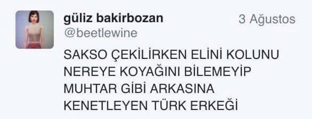 3. Kalender Türk erkekleri.