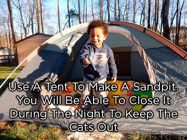 18. How to make a sandpit.