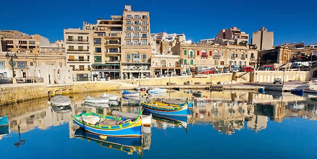 6. Malta'da 14 haftalık İngilizce eğitimi alabilirsiniz.