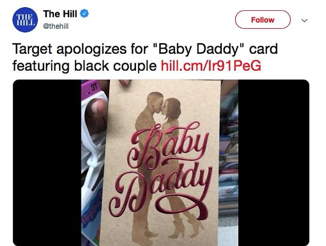 Target later apologized and removed the card from about 900 stores.