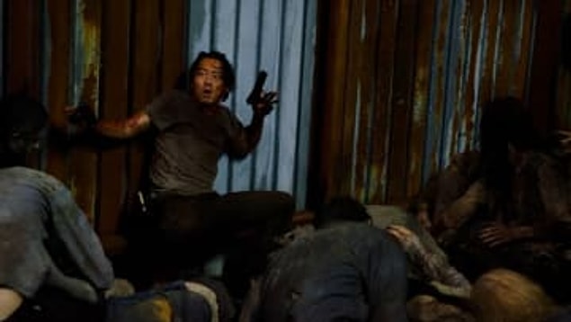 6. ''The Walking Dead''in Glenn karakterine veda ettiğimiz sahne.