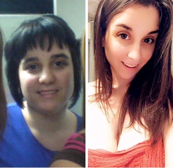 16. Минус щеки, плюс волосы!