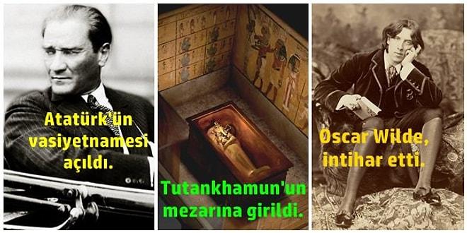 Tarihte Bu Hafta Neler Oldu: Atatürk'ün Vasiyetnamesi Açıldı, Mısır Firavunu'nun Mezarına Girildi, Oscar Wilde ''Birimiz Gitmeli" Notuyla İntihar Etti!
