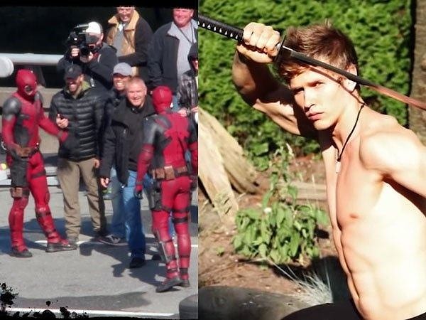 1. Райан Рейнольдс и его дублер Алекс Кишкович в "Дэдпуле"