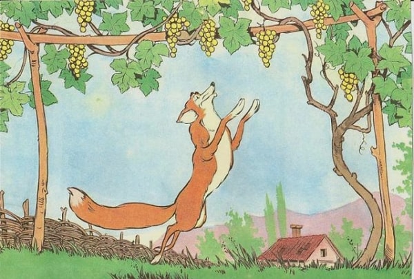 3. В какой из этих басен лисице НЕ удалось достичь желаемого?