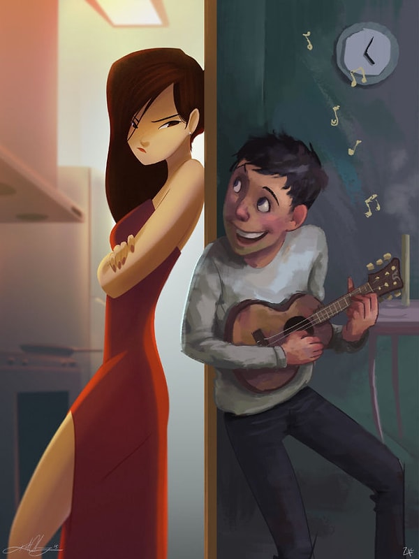 4. Среди множества его работ, выложенных на сайте DeviantArt, одна серия иллюстраций сильно выделяется среди остальных.