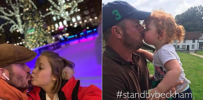 Дэвида Бекхэма, выложившего фото, где он целует дочку в губы и подогревшего споры по этому вопросу, поддержали другие знаменитости