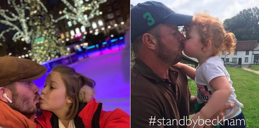 Дэвида Бекхэма, выложившего фото, где он целует дочку в губы и подогревшего споры по этому вопросу, поддержали другие знаменитости