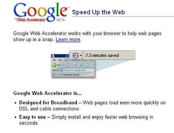 3. Google Web Accelerator (2005-2008)