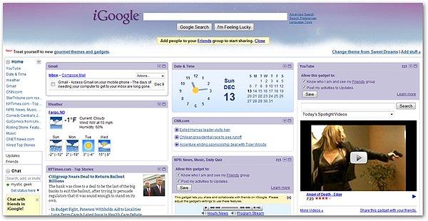 19. iGoogle (2007-2013)
