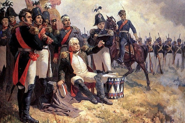 1. В каком году происходило сражение, которое представлено на этой картине?