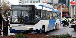Ankara'da Kontrolden Çıkan Belediye Otobüsü Yayalara Çarptı: 1 Ölü, 2 Yaralı