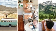 Hayal Ettiğimiz Hayatı Yaşıyorlar! Eski Bir Otobüsü Tekerlekli Hostele Çevirerek Manzaralarını Her Gün Değiştiren Gezgin Aile