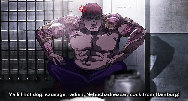 9. "Рога поотшибаю, пасть порву, моргалы выколю! Всю жизнь!.. работать на лекарства будешь!!! Сарделька, сосиска… редиска! Навохудоносор! Петух гамбургский!"