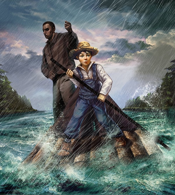 5. Назовите автора "Приключений Гекльберри Финна":