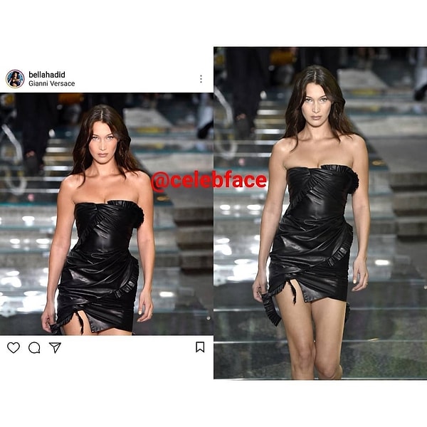 15. Bella Hadid de keskin gözlerden kaçmayacak fotoğraflar paylaştı.