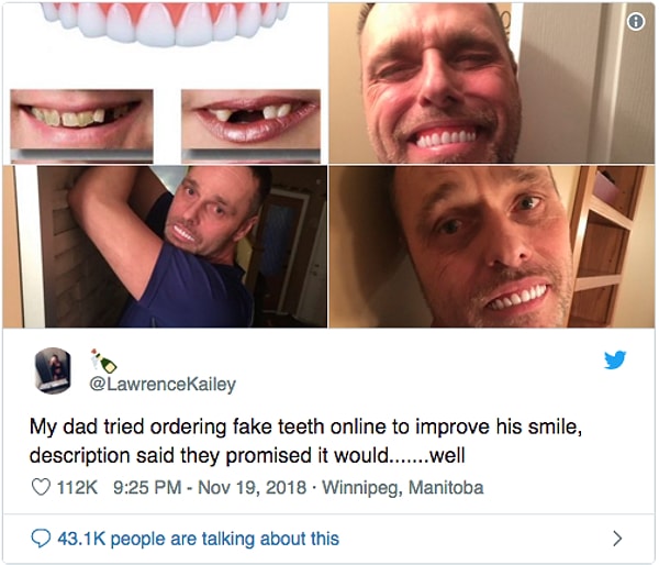 2. Еще один искатель легкого способа обзавестись голливудской улыбкой.