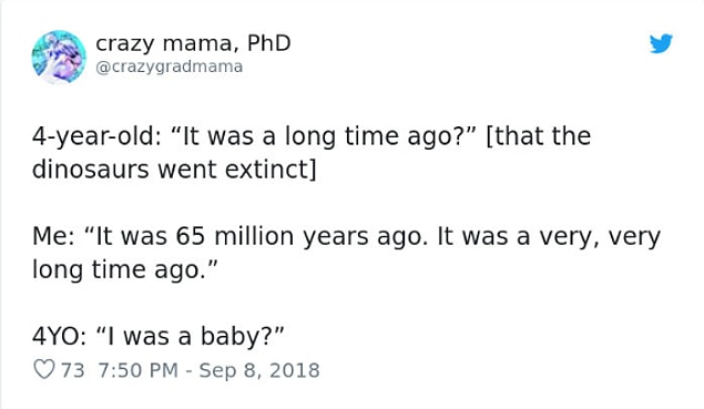 48. You were a baby!