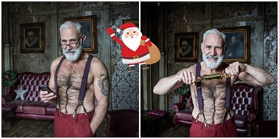 Yaşlı Ve Göbekli Halinden Eser Yok Şimdi: İşte Karşınızda Görüp Görebileceğiniz En Seksi Noel Baba!