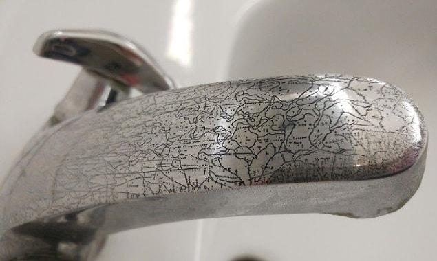19. “The corrosion on this water tap looks like a map.”