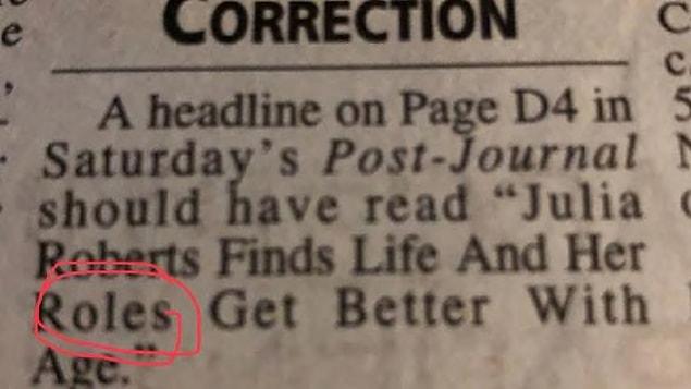 A day later, they made a correction in much smaller font but it was too late.